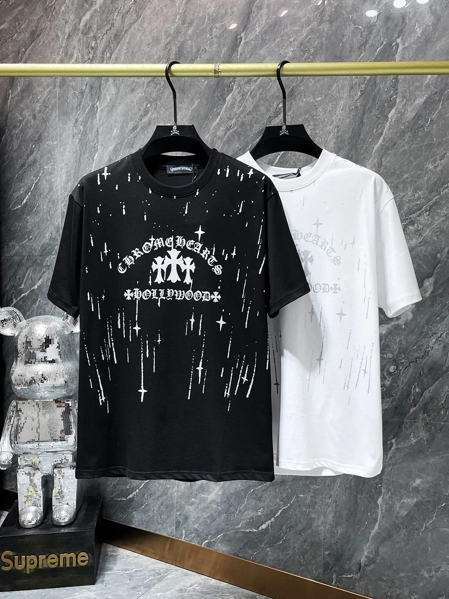 8770＃ Chrome Hearts 24ss 1 1 ：Black White Sizes：S、M、L、XL